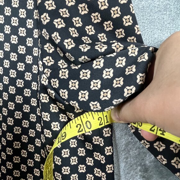 Marella by MaxMara Dress Womens Large Geometric Floral Short Sleeve - Picture 11 of 12